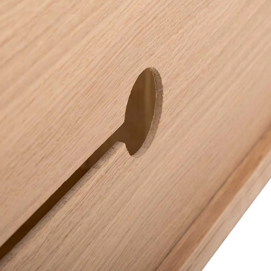 Unterschrank für Fernseher aus Eiche Bianco - Bakaras Tv & Hifi-Möbel|Lowboards