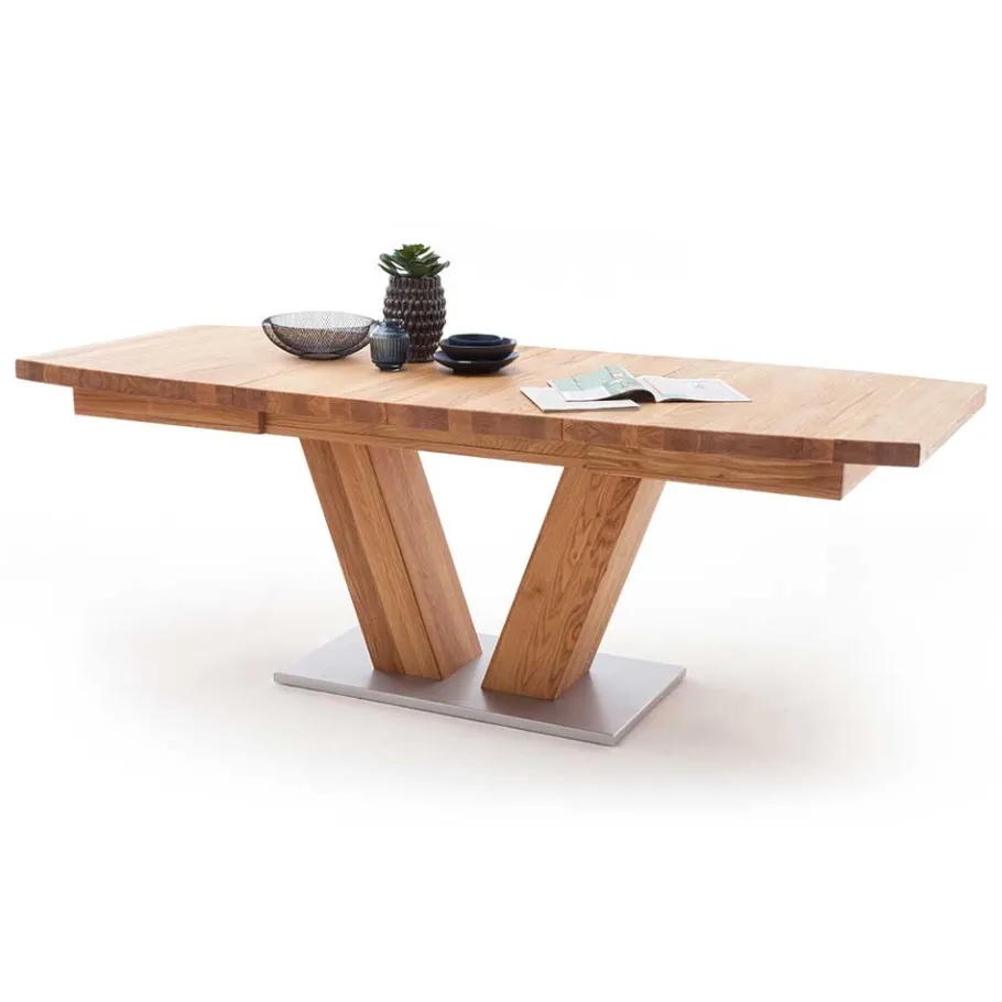 Sale Verlängerbarer Bootsdesign Tisch aus Wildeiche - Peng Tische