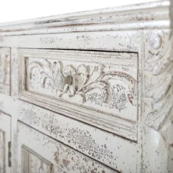 Sale Vintage Design Anrichte in Holz White Wash - Perolyn Sideboards