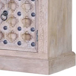 Vintage Design TV Kommode in White Wash - Uladan Tv & Hifi-Möbel