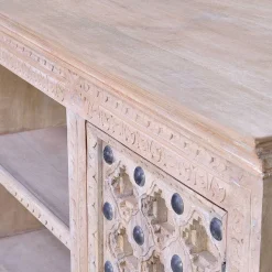 Vintage Design TV Kommode in White Wash - Uladan Tv & Hifi-Möbel