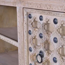 Vintage Design TV Kommode in White Wash - Uladan Tv & Hifi-Möbel