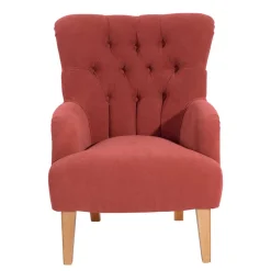 Vintage Sessel in Terracotta Velours - Granna Sessel