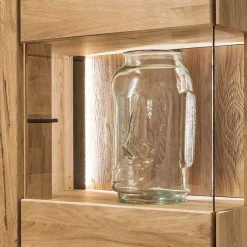 Vitrine aus Wildeiche geölt - Slaraduva Vitrinen|Schränke