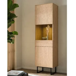 Clearance Vitrine und TV-Board Set - Jaskin (zweiteilig) Wohnwände