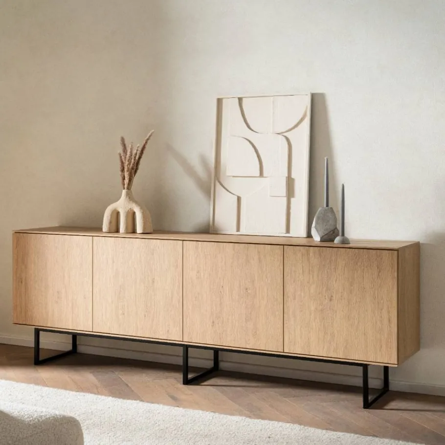 Clearance Vitrine und TV-Board Set - Jaskin (zweiteilig) Wohnwände