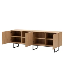 Clearance Vitrine und TV-Board Set - Jaskin (zweiteilig) Wohnwände