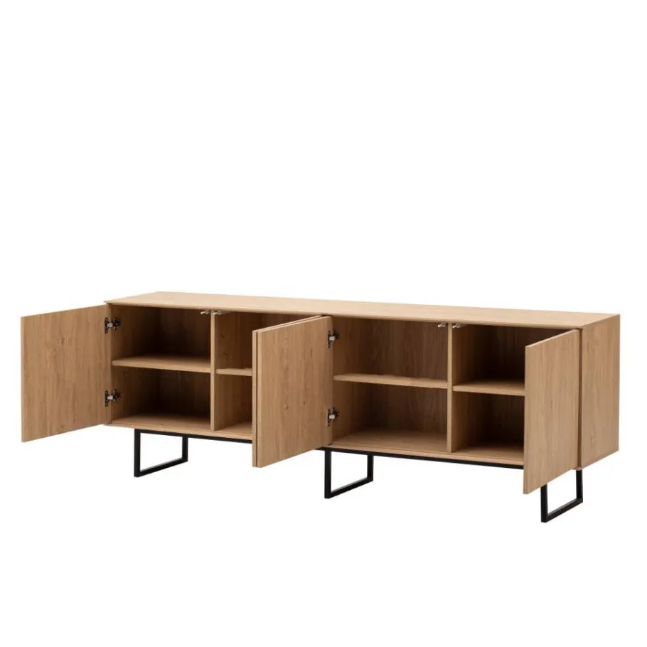 Clearance Vitrine und TV-Board Set - Jaskin (zweiteilig) Wohnwände