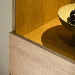 Clearance Vitrine und TV-Board Set - Jaskin (zweiteilig) Wohnwände