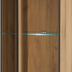 Online Vitrinenkombination und Wandboard Set - Brocus (vierteilig) Wohnwände