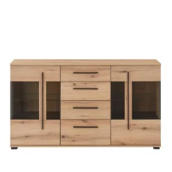 Online Vitrinenkombination und Wandboard Set - Brocus (vierteilig) Wohnwände