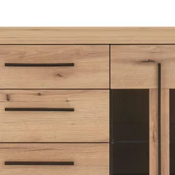 Online Vitrinenkombination und Wandboard Set - Brocus (vierteilig) Wohnwände