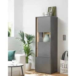 Discount Vitrinenschränke Set in Modern - Ahilav (dreiteilig) Wohnwände