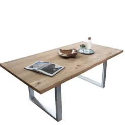 Outlet Waldkanten Esstisch aus Wildeiche massiv - Clasina Tische