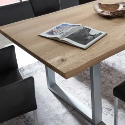 Outlet Waldkanten Esstisch aus Wildeiche massiv - Clasina Tische