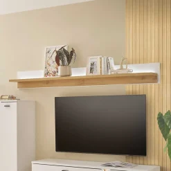 Best Wandboard mit Licht zweifarbig - Racelyn Regale