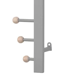 Best Wandgarderobe aus Metall in Alufarben - Kasrinco Garderoben