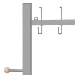 Best Wandgarderobe aus Metall in Alufarben - Kasrinco Garderoben