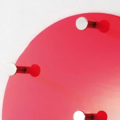 Sale Wandgarderobe Madita in Rot Hochglanz Garderoben