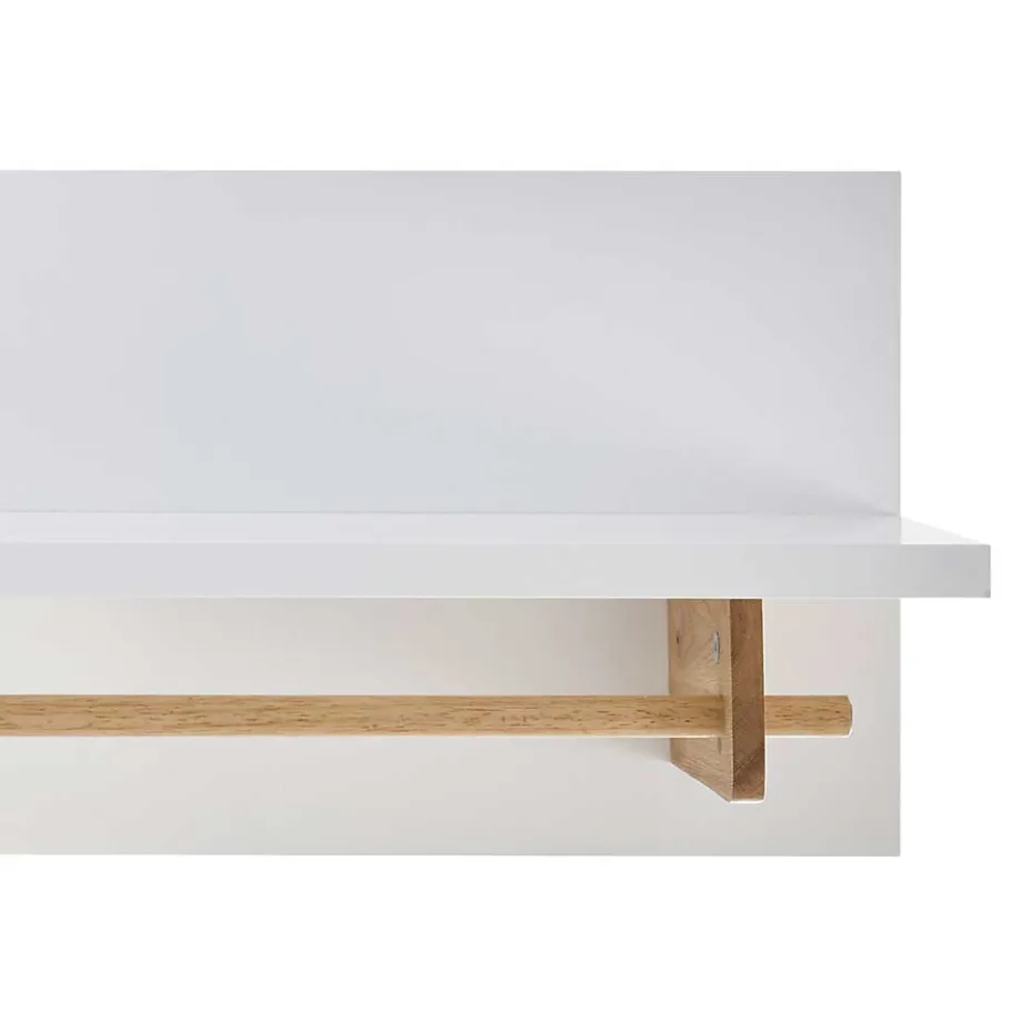 Best Wandgarderobe mit Ablageboden & Holzstange - Catia Garderoben