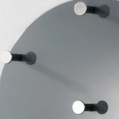 Clearance Wandgarderobe Romina in Grau Hochglanz Garderoben