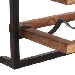 Best Wandregal Set aus Metall & Massivholz - Fiorda (siebenteilig) Regale