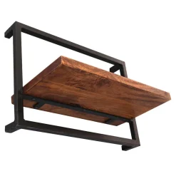 Best Wandregal Set aus Metall & Massivholz - Fiorda (siebenteilig) Regale