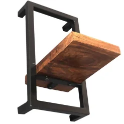 Best Wandregal Set aus Metall & Massivholz - Fiorda (siebenteilig) Regale