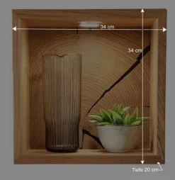 Best Wandregal 34x34x20 cm mit Rückwand - Acapella Regale