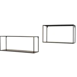 Best Wandregale ohne Rückwand Set - Krona (zweiteilig) Regale