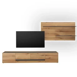 Online Wandregal-Paneel und TV-Lowboard Set - Colomania (zweiteilig) Wohnwände