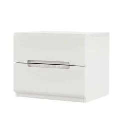 Outlet Weiß lackierte Nachtkommode Cantabria aus massiver Buche Kommoden