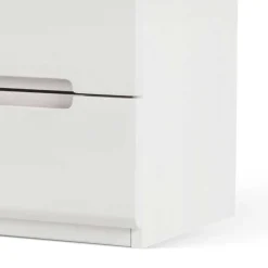 Outlet Weiß lackierte Nachtkommode Cantabria aus massiver Buche Kommoden