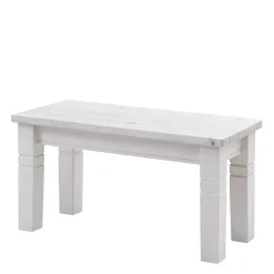Outlet Weiße Esszimmerbank im Country Style - Veproma Sitzbank