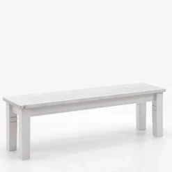 Outlet Weiße Esszimmerbank im Country Style - Veproma Sitzbank