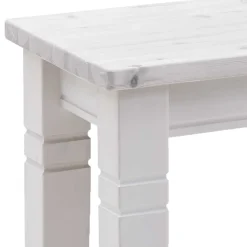 Outlet Weiße Esszimmerbank im Country Style - Veproma Sitzbank