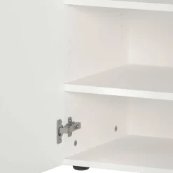 Hot Weiße Flureinrichtung mit Glasbeschichtung - Kofi (fünfteilig) Garderoben