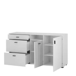 Sale Weiße Kombi-Kommode mit 1,50 m Breite - Dualkos Sideboards