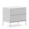 Outlet Weiße Nachtkommode mit zwei Schubladen - Dresconio Kommoden