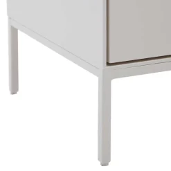 Outlet Weiße Nachtkommode mit zwei Schubladen - Dresconio Kommoden