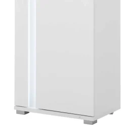 Weiße TV Anbauwand Möbelset - Tirol (vierteilig) Wohnwände