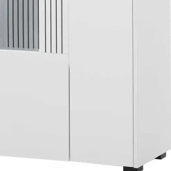 Weiße Wohnzimmerschränke & Wandboard im Set - Dualkos (vierteilig) Wohnwände