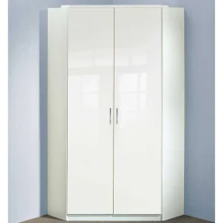 Weißer Kleiderschrank für die Ecke - Venture Kleiderschränke