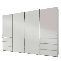 Weißer Kleiderschrank mit vier Schwebetüren - Bescaro Kleiderschränke