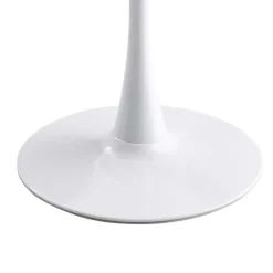 Online Weißer Sinterstein Tisch mit Trompetenfuß - Glamour Tische