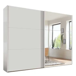 Sale Weißer 2-türiger Kleiderschrank mit Schiebetüren - Abelina Kleiderschränke|Schränke