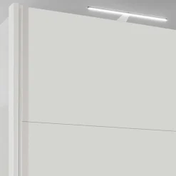 Sale Weißer 2-türiger Kleiderschrank mit Schiebetüren - Abelina Kleiderschränke|Schränke