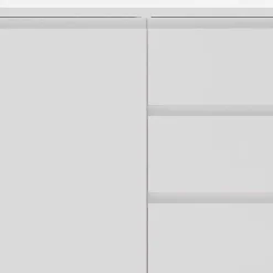 Outlet Weißes Sideboard 150cm mit Haarnadel Beinen - Donny Sideboards