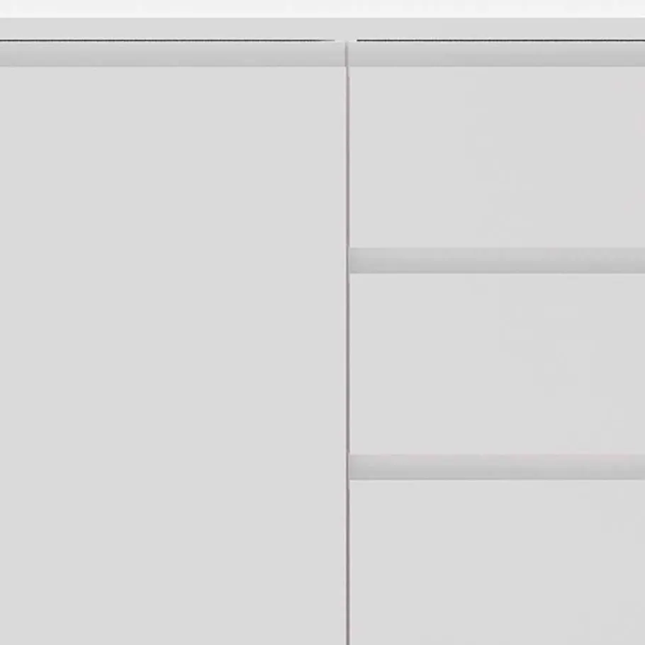 Outlet Weißes Sideboard 150cm mit Haarnadel Beinen - Donny Sideboards