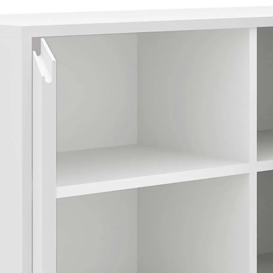 Outlet Weißes Sideboard 150cm mit Haarnadel Beinen - Donny Sideboards